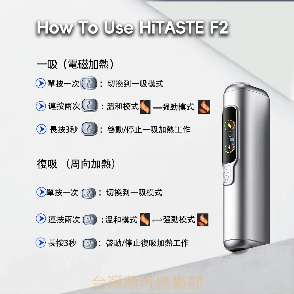 HITASTE F2 加熱煙機:Terea 專用、雙加熱模式的智能旗艦之選 2 HITASTE F2 細節特寫